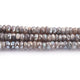 1 Strand Shaded Grey Silverite Faceted Rondelle Beads 8-9mm 13 Inches BR2015