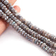 1 Strand Shaded Grey Silverite Faceted Rondelle Beads 8-9mm 13 Inches BR2015