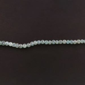 1 Strand Aqua Chalcedony Faceted Rondelles Beads 7mm-9mm 8.5 Inches BR2016