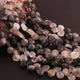 1 Strand Black Rutile  Faceted Briolettes  -Heart Shape Briolettes   7mmx9mm -8 Inches BR2001