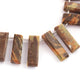 1 Strand Mookaite Jasper Faceted  Rectangle  Beads Briolettes -  jasper Briolette 23mmx8mm-30mmx9mm 8 Inches BR2030