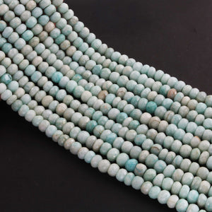 1 Strand Amazonite Faceted Rondelles - Amazonite Roundel Beads 7mm-8mm 14 Inches BR2029