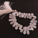 1  Strand White  Moonstone Smooth Briolettes - Moonstone Pear Shape - 10mmx8mm-15mmx8mm - 8 Inches BR2039