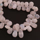 1  Strand White  Moonstone Smooth Briolettes - Moonstone Pear Shape - 10mmx8mm-15mmx8mm - 8 Inches BR2039