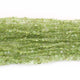 1 Strand Peridot Faceted  Coin shape Briolettes -Coin Briolettes  4mm-5mm 14.5 Inches BR2042