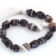 1 Strand Black Boulder Opal Faceted Briolettes - Fancy Shape 12mmxmm8-13mmx9mm - 7 Inches BR2055