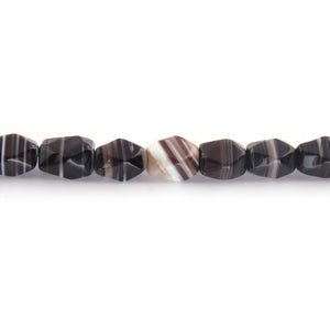 1 Strand Black Boulder Opal Faceted Briolettes - Fancy Shape 12mmxmm8-13mmx9mm - 7 Inches BR2055