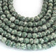 1 Strand Shaded green jasper Faceted Rondelles -  8mm 8 Inches BR2046