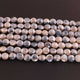 1 Strand Grey Moon Stone Faceted Coin Beads Briolettes -  Coin Shape Briolettes 9mm - 15 Inches BR2074