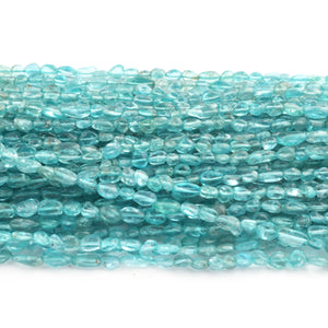 1 Strand Apatite Smooth Oval Briolettes - Apatite Oval Shape Beads - 4mmx3mm - 11mmx4mm -12.5 Inches BR01109