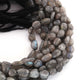 1 Strand Labradorite Smooth Briolettes- Semi Precious Gemstone Oval Shape Briolettes Beads  6mmx6mm-13mmx6mm - 12 Inches BR0587