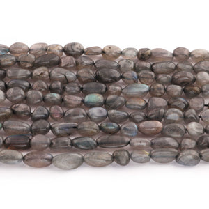 1 Strand Labradorite Smooth Briolettes- Semi Precious Gemstone Oval Shape Briolettes Beads  6mmx6mm-13mmx6mm - 12 Inches BR0587