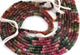 1 Long Strand Multi Tourmaline  Smooth Roundelles -Tourmaline Roundel Beads - Gemstone Rondelles 4mm-5mm-14.5 Inches BR02514