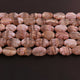 1  Strand Pink Opal Carving Oval Shape  Briolettes - 13mmX10mm-17mmX11mm - 10  Inches BR03677