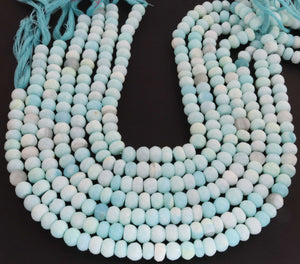 1  Strand  Peru Opal Faceted Roundelles Shape - Semi Precious Rondelles Gemstone Beads - 9mm -12 Inches BR02809