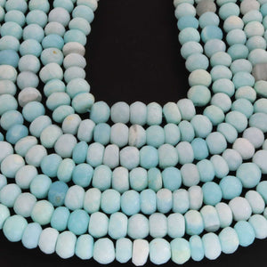 1  Strand  Peru Opal Faceted Roundelles Shape - Semi Precious Rondelles Gemstone Beads - 9mm -12 Inches BR02809