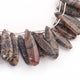 1 Strand Beautiful Leopard Skin jasper Smooth Briolettes - Long Pear Shape Briolettes -29mmx8mm-37mmx10mm - 10 Inches BR02422 - Tucson Beads