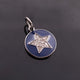 1 Pc Pave Diamond Bakelite Star 925 Sterling Silver Pendant, Pave Diamond Jewelry 23mmx14mm PDC00177 - Tucson Beads