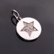 1 Pc Pave Diamond Bakelite Star 925 Sterling Silver Pendant, Pave Diamond Jewelry 23mmx14mm PDC00177 - Tucson Beads