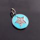 1 Pc Pave Diamond Bakelite Star 925 Sterling Silver Pendant, Pave Diamond Jewelry 23mmx14mm PDC00177 - Tucson Beads