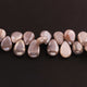 1 Strand Grey Silverite Smooth Briolettes - Pear Beads 13mmx10mm-16mmx10mm- 8 Inches BR01685