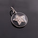 1 Pc Pave Diamond Bakelite Star 925 Sterling Silver Pendant, Pave Diamond Jewelry 23mmx14mm PDC00177 - Tucson Beads