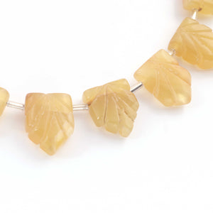 1  Strand  Golden Rutile Faceted Cavred Pentagon Shape Briolette -14mmx11mm-18mmx12mm- 8  Inches BR03612 - Tucson Beads