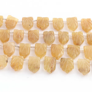 1  Strand  Golden Rutile Faceted Cavred Pentagon Shape Briolette -14mmx11mm-18mmx12mm- 8  Inches BR03612 - Tucson Beads