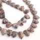 1 Strand Astrophyllite Faceted Briolettes - Pentagon Shape Briolettes -15mmx10mm- 20mmx13mm - 10 Inches br03550 - Tucson Beads