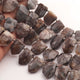 1 Strand Astrophyllite Faceted Briolettes - Pentagon Shape Briolettes -15mmx10mm- 20mmx13mm - 10 Inches br03550 - Tucson Beads