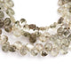 1 Strand Green Rutile Faceted Briolettes -Pear Shape Briolettes - 7mmx6mm- 11mmx6mm 8 inch BR0564