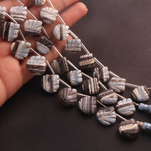 1  Strand Boulder Opal Carving  Briolettes -Heart Shape  Briolettes  -12mmx12mm-17mmx16mm  8 Inches BR03558 - Tucson Beads