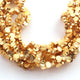 5  Strands Gold Plated Designer Copper coin Shape Beads,diamond Cut Copper Beads,Jewelry Making Supplies 5mm 8 inches BulkLot GPC365 - Tucson Beads