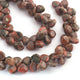 1  Strand  Unakite Smooth Briolettes -Heart Shape Briolettes -11mmx10mm- 14mmx14mm - 9 Inches br03553 - Tucson Beads