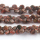 1  Strand  Unakite Smooth Briolettes -Heart Shape Briolettes -11mmx10mm- 14mmx14mm - 9 Inches br03553 - Tucson Beads