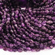 1 Long Strand Amethyst Smooth Briolettes - Oval Shape Briolettes - 6mmx6mm-12mmx6mm - 12 Inches BR03683