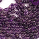 1 Long Strand Amethyst Smooth Briolettes - Oval Shape Briolettes - 6mmx6mm-12mmx6mm - 12 Inches BR03683