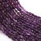 1 Long Strand Amethyst Smooth Briolettes - Oval Shape Briolettes - 6mmx6mm-12mmx6mm - 12 Inches BR03683