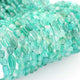 1 Strand Green Onyx Smooth Oval  Briolettes -Semi Precious Gemstone Green Onyx Smooth  Briolettes Beads -6mmx5mm-12mmx6mm - 12 Inches BR01454