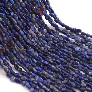 1 Strand Amazing Lapis lazuli Smooth Oval Shape Briolettes- Semi Precious Gemstone Oval Shape Beads- 4mmx4mm- 9mmx4mm- 12 Inches BR03680