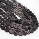 1  Long Strand Amazing Black Onyx  Smooth Briolettes -  Semi Precious Gemstone Flat Coin Shape Briolettes Beads - 7mmx7mm-10mmx10mm -15 Inches BR03678