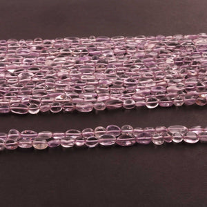 1 Strands pink Amethyst Smooth Briolettes - Amethyst Smooth Oval Briolettes 5mmx5mm-11mm x5mm -12 Inches BR03684