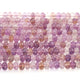 1 Strand Ametrine Faceted Rondelles Beads -Semi Precious Gemstone Ametrine Roundelles Beads 9mm-10mm-10.5 Inches - BR02447