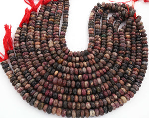 1 Strand Mix Jasper Faceted Rondelles Beads -Semi Precious Gemstone  Mix Jasper Roundelles Beads 9mm-10mm - 13.5 Inches - BR01758