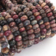 1 Strand Mix Jasper Faceted Rondelles Beads -Semi Precious Gemstone  Mix Jasper Roundelles Beads 9mm-10mm - 13.5 Inches - BR01758