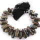 1 Strand  Labradorite Faceted Briolettes Oval Shape  Briolettes Beads -19mmx9mm- 30mx10mm-8.5 Inches BR02115