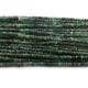 1 Long Strand Emerald  Faceted Roundells -  Roundells Shape Gemstone Beads 3mm-13.5 Inches BR03224 - Tucson Beads