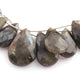 1  Strand  Labradorite Faceted Pear Briolettes - Labradorite Pear Briolettes Beads-  20mmx12mm -29mmx17mm-8 inches BR01608