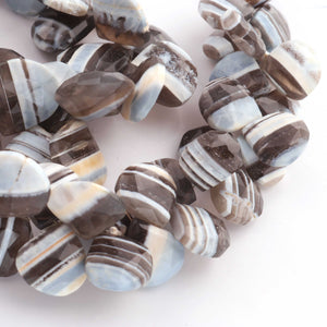 1 Strand Boulder opal Faceted  Briolettes -Heart Shape  Briolettes Beads 15mm-16mm-8.5 Inches BR02072