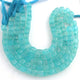 1 Strand  Aqua Chalcedony Faceted Cube Shape Briolettes -Semi Precious Gemstone Cube Shape Briolettes Beads -7mm- 9 Inches BR01755